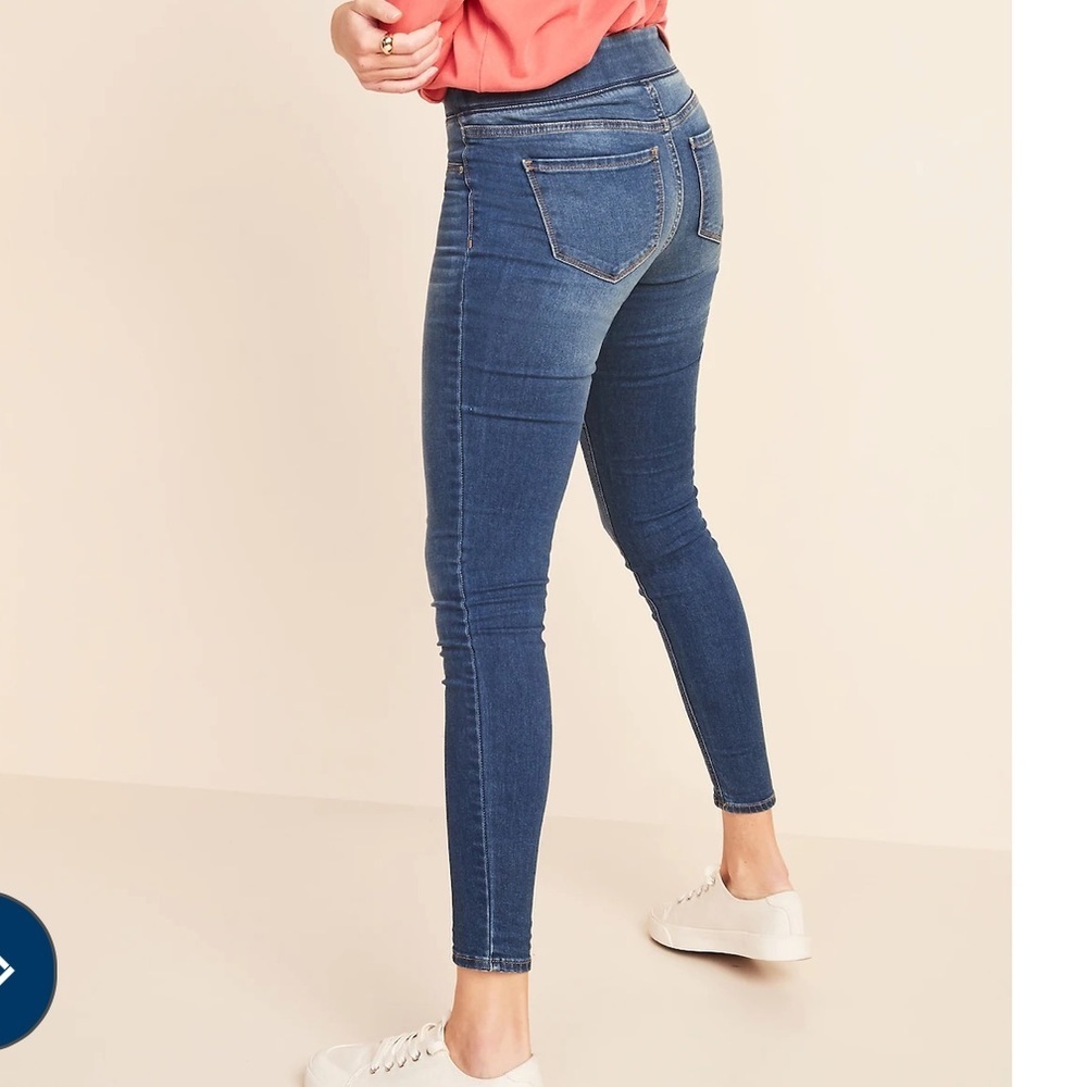 Super Skinny Black Pull-On Jeggings‎ for Women #3